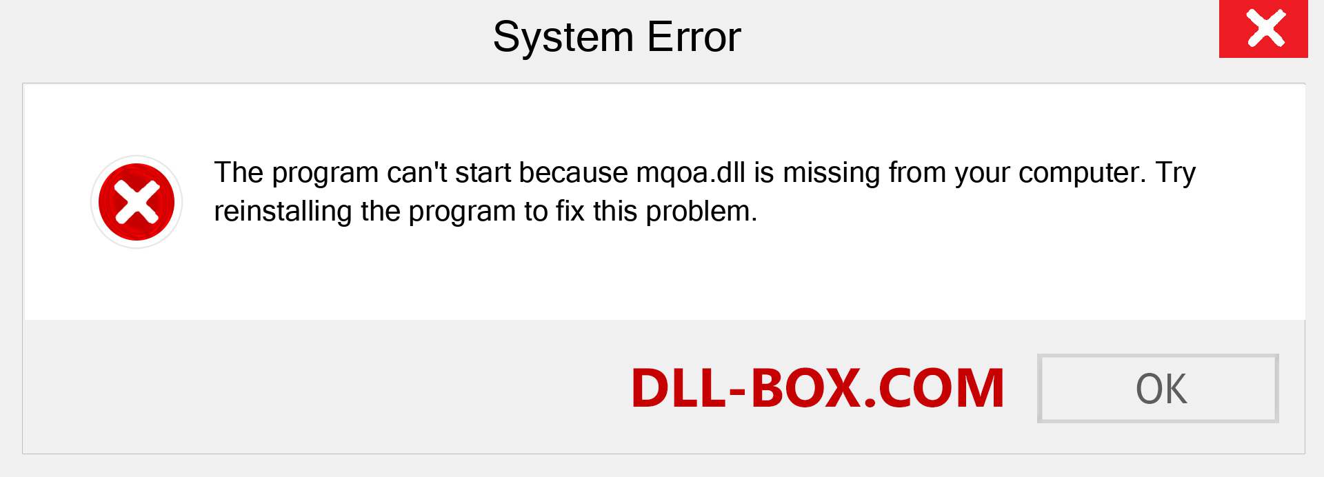  mqoa.dll file is missing?. Download for Windows 7, 8, 10 - Fix  mqoa dll Missing Error on Windows, photos, images